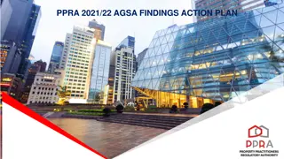 AGSA Findings Action Plan Presentation for Portfolio Committee: Progress and Remedial Steps