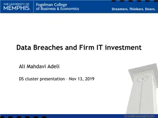 Response Patterns to Data Breaches in Firm IT Investment