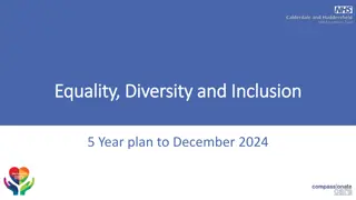 Five-Year Plan for Equality, Diversity, and Inclusion Implementation