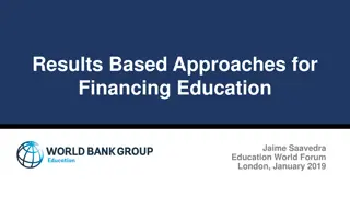 Results-Based Approaches for Financing Education: Key Insights and Trends