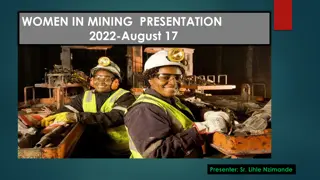 Women in Mining Sector: Challenges and Opportunities for Female Representation