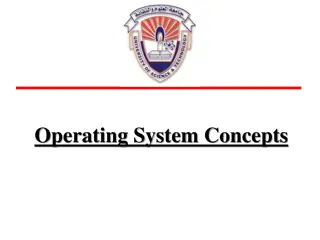 Operating System Concepts: Lecture Overview and Services