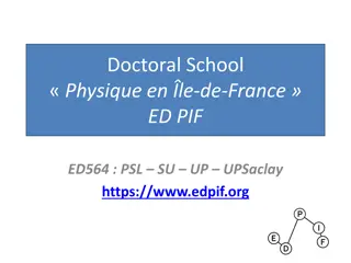 Doctoral School Physique en Île-de-France: How to Apply and EDPIF Competition Details