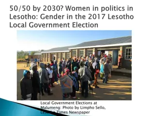 Gender Representation in Lesotho's Local Government Elections