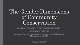 Exploring Gender Dynamics in Community Conservation