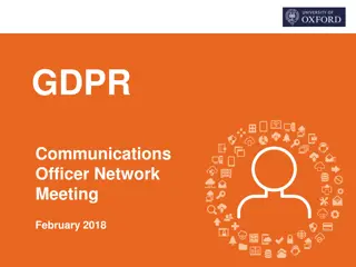 GDPR: Key Points and Implications for University Communications Officers