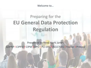 Preparing for EU General Data Protection Regulation with Revd. Mark James