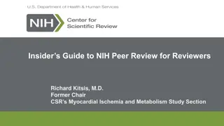 Insider's Guide to NIH Peer Review for Reviewers by Richard Kitsis, M.D.