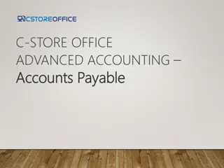 Accounts Payable in C-Store Office Advanced Accounting