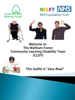 Community Learning Disability Team in Waltham Forest - Support Services for Well-being