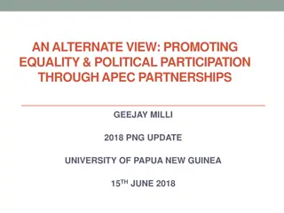 Promoting Gender Equality and Political Participation in Papua New Guinea through APEC Partnerships