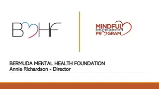 Bermuda Mental Health Foundation - Promoting Mental Wellness in the Workplace