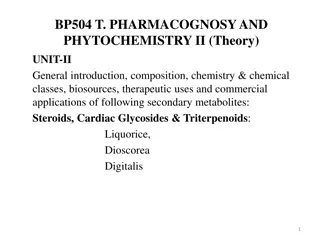 Cardiac Glycosides in Pharmacognosy and Phytochemistry