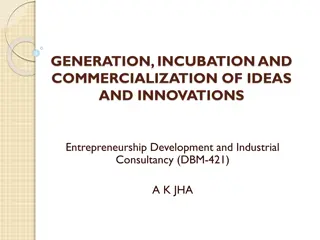 Idea Generation and Innovation for Entrepreneurship Development (DBM-421) by A.K. Jha