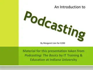 Podcasting: An Introduction by Margaret Lion