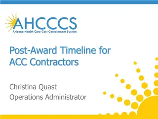 Post-Award Timeline for ACC Contractors by Christina Quast