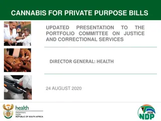 Review and Amendments for Cannabis Bill Presentation