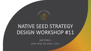 Australian Native Seed Strategy Design Workshop Summary