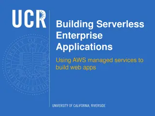 Building Serverless Enterprise Applications Using AWS Managed Services