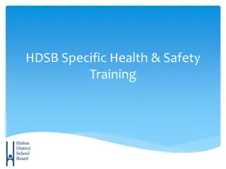 Workplace Health and Safety Training and Procedures