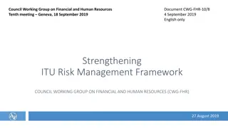 Strengthening ITU Risk Management Framework - CWG-FHR Meeting Report