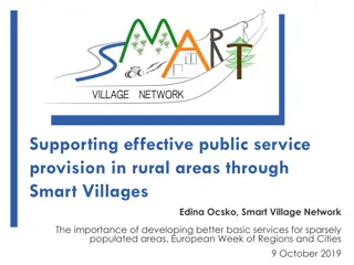 Enhancing Rural Services Through Smart Villages