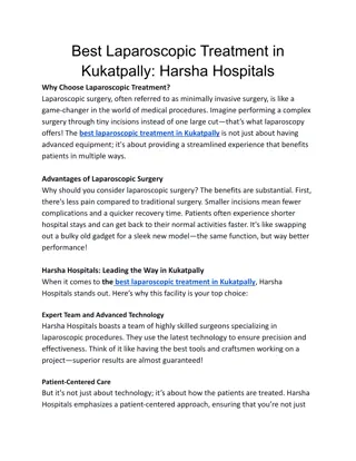 Best Laparoscopic Treatment in Kukatpally_ Harsha Hospitals