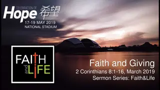 Faith and Giving at National Stadium: 2 Corinthians 8:1-16