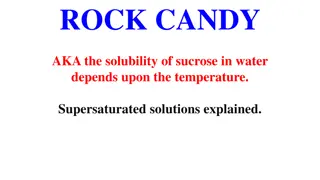 Experimenting with Supersaturated Solutions: Rock Candy Creation