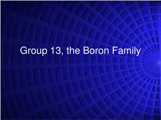 Exploring Group 13: The Boron Family in Chemistry