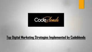 Top Digital Marketing Strategies Implemented by Codeblends