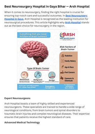 Best neurosurgery hospital in gaya bihar - Arsh Hospital