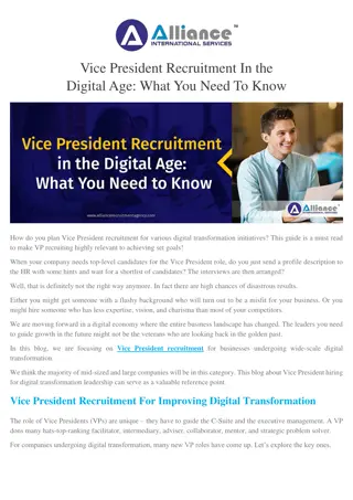 Vice President Recruitment In the Digital Age What You Need To Know