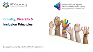 Principles of Equality, Diversity, and Inclusion Partnership