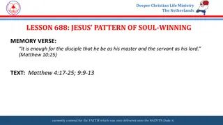 Jesus' Pattern of Soul-winning in Deeper Christian Life Ministry