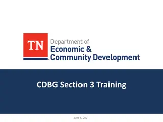 CDBG Section 3 Requirements