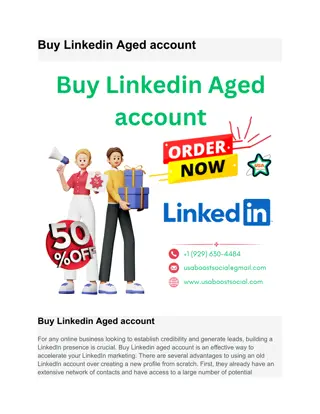 Buy Linkedin Aged account