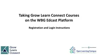 Registration and Login Instructions for WBG Edcast Courses on Grow Learn Connect Platform