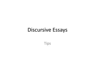 Mastering Discursive Essays: Practical Tips for Success