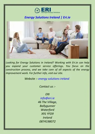 Looking for Energy Solutions in Ireland? Working with Eri.ie can help you expand