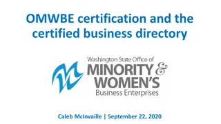 Understanding OMWBE Certification and Business Directory