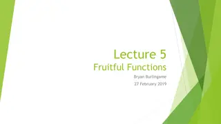 Fruitful Functions in Python