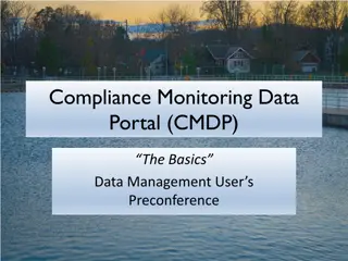 Compliance Monitoring Data Portal (CMDP)