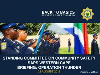 Operation Thunder: Enhancing Community Safety in Western Cape