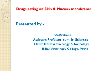 Overview of Drugs Acting on Skin & Mucous Membranes