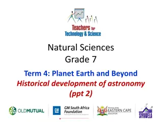 Historical Development of Astronomy in Grade 7 Natural Sciences