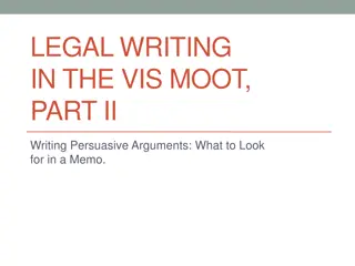 Mastering Persuasive Legal Writing: Tips for Effective Memo Crafting