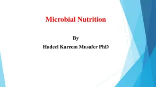 Microbial Nutrition and Essential Elements