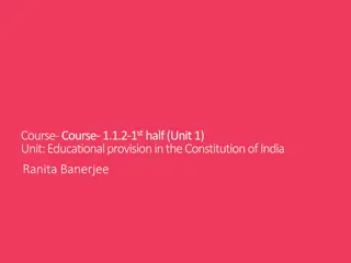 Fundamental Duties and Educational Provisions in the Indian Constitution