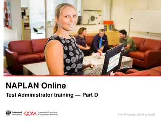 NAPLAN Online Test Administrator Training Overview